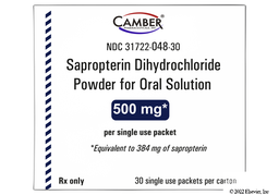 Sapropterin Coupon - Sapropterin 30 packets of 500mg carton