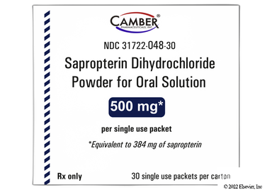 Sapropterin Coupon - Sapropterin 30 packets of 500mg carton