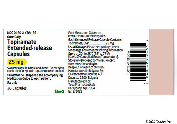 Topiramate ER (Trokendi XR)