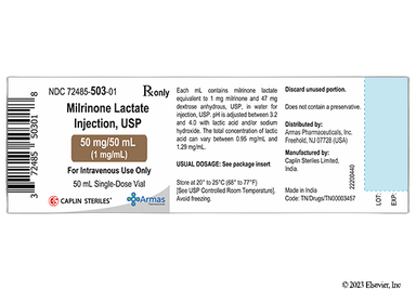 Milrinone Coupon - Milrinone 50ml of 1mg/ml vial