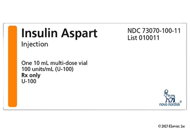 Insulin Aspart Coupon - Insulin Aspart 10ml of 100 units vial