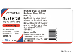 Niva Thyroid Coupon - Niva Thyroid 60mg tablet