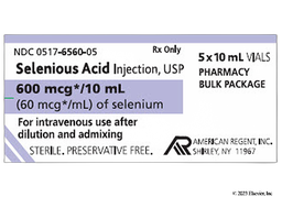 Selenious Acid Coupon - Selenious Acid 10ml of 600mcg/10ml vial