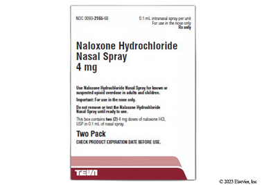 Naloxone Coupon - Naloxone two 4mg nasal sprays box
