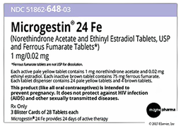 Microgestin 24 FE Coupon - Microgestin 24 FE 28 tablets of 1mg/20mcg package
