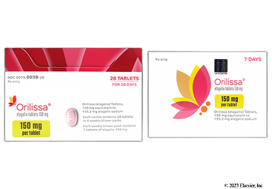 Orilissa Coupon - Orilissa 28 tablets of 150mg dose pack