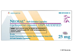 Neoral Coupon - Neoral 25mg of  capsule