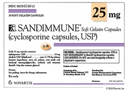 Sandimmune Coupon - Sandimmune 25mg of  capsule