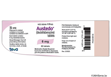 Austedo Coupon - Austedo 6mg of  tablet