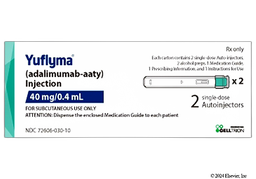 Yuflyma Coupon - Yuflyma 2 autoinjectors of 40mg/0.4ml carton
