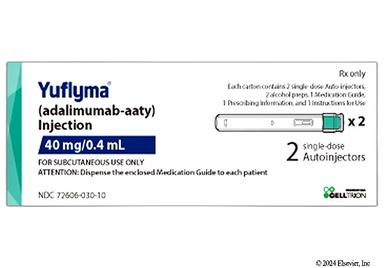 Yuflyma Coupon - Yuflyma 2 autoinjectors of 40mg/0.4ml carton