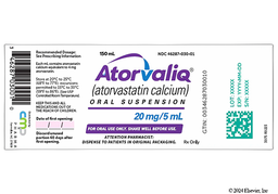 Atorvaliq Coupon - Atorvaliq 150ml of 20mg/5ml bottle of oral solution