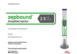 Zepbound Coupon - Zepbound 4 prefilled pens of 2.5mg/0.5ml carton