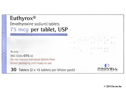 Euthyrox Coupon - Euthyrox 30 tablets of 75mcg package