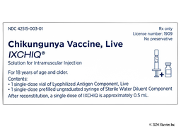 Ixchiq Coupon - Ixchiq 0.5ml syringe of  carton