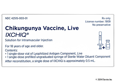 Ixchiq Coupon - Ixchiq 0.5ml syringe of  carton