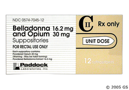 Belladonna/Opium Coupon - Belladonna/Opium 16.2mg/30mg suppository