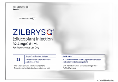 Zilbrysq Coupon - Zilbrysq 28 prefilled syringes of 32.4mg/0.81ml carton