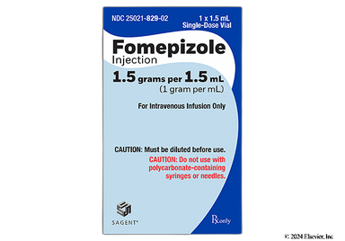 Fomepizole Coupon - Fomepizole 1.5ml of 1.5g/1.5ml vial