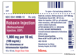 Robaxin Coupon - Robaxin 10ml of 100mg/ml vial