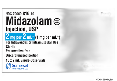 Midazolam Coupon - Midazolam 2ml of 1mg/ml vial