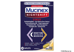 Mucinex Nightshift Sinus Coupon - Mucinex Nightshift Sinus 325mg/10mg/5mg/1.25mg of  tablet