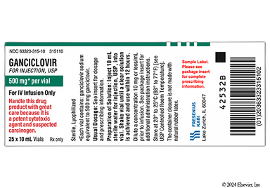 Ganciclovir Coupon - Ganciclovir 10ml of 500mg vial