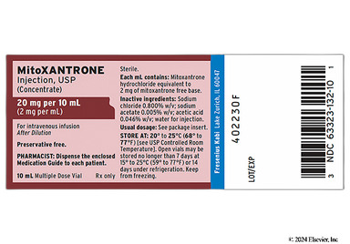 Mitoxantrone Coupon - Mitoxantrone 10ml of 20mg/10ml vial