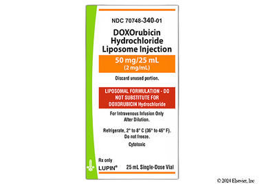 Doxorubicin Coupon - Doxorubicin 25ml of 2mg/ml vial
