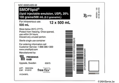 Smoflipid Coupon - Smoflipid 500ml of 0.2g/ml iv bag