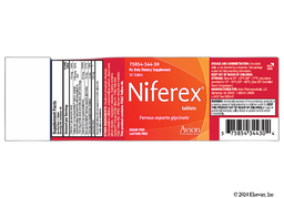 Niferex Coupon - Niferex 30 tablets of 175mg/1700mcg/25mcg bottle
