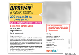 Diprivan Coupon - Diprivan 20ml of 10mg/ml vial