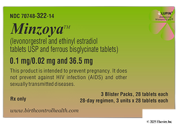 Minzoya Coupon - Minzoya 28 tablets of 0.1mg/0.02mg/36.5mg package