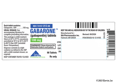 Gabarone Coupon - Gabarone 100mg of  tablet