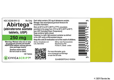 Abirtega Coupon - Abirtega 250mg of  tablet