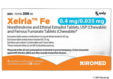 Xelria Fe Coupon - Xelria Fe 28 tablets of 0.4mg/0.035mg package