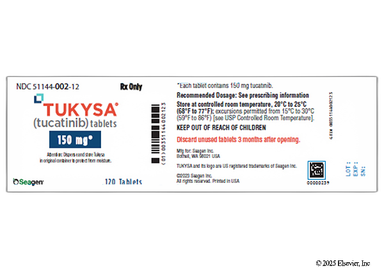 Tukysa Coupon - Tukysa 120 tablets of 150mg bottle