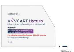 Vyvgart Hytrulo Coupon - Vyvgart Hytrulo four 5ml syringes of 1,000mg/10,000mg/5ml carton