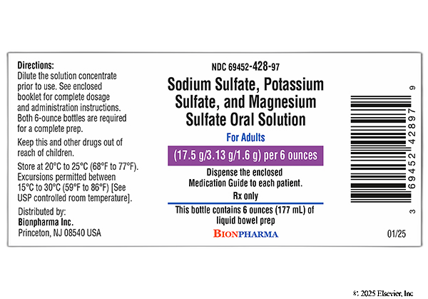 Sodium Sulfate/Potassium Sulfate/Magnesium sulfate