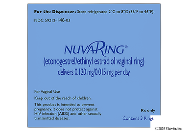 NuvaRing Coupon - NuvaRing 3 rings of 0.12mg/0.015mg box