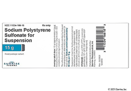 Sodium Polystyrene Sulfonate Coupon - Sodium Polystyrene Sulfonate 15g bottle of powder