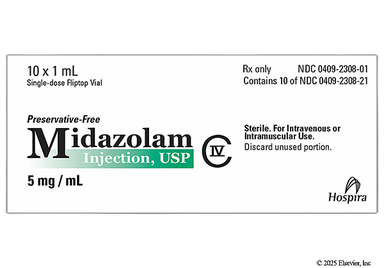Midazolam Coupon - Midazolam 1ml of 5mg/ml vial