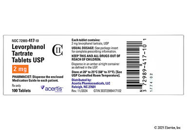 Levorphanol Coupon - Levorphanol 2mg tablet