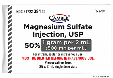 Magnesium Sulfate Coupon - Magnesium Sulfate 2ml of 1g/2ml vial