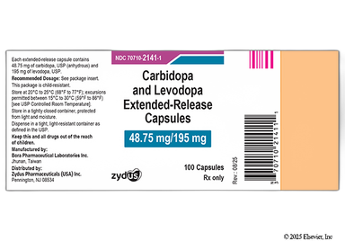 Carbidopa/Levodopa ER Coupon - Carbidopa/Levodopa ER 48.75mg/195mg of  capsule