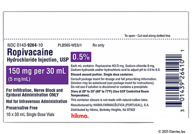 Ropivacaine Coupon - Ropivacaine 10 vials of 150mg/30ml carton