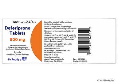 Deferiprone Coupon - Deferiprone 500mg of  tablet