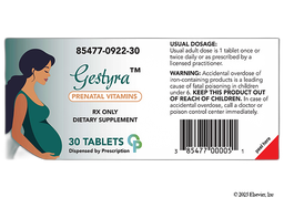 Gestyra Coupon - Gestyra 30 tablets of 125mg/12.5mcg/1.4mg bottle