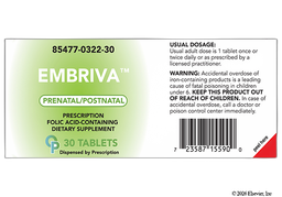 Embriva Coupon - Embriva 30 tablets of  bottle