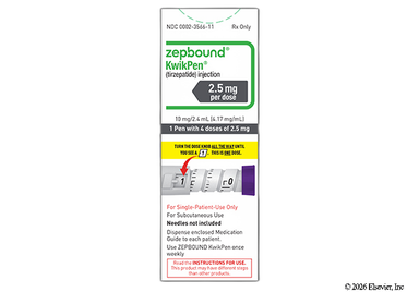 Zepbound Coupon - Zepbound 4 doses of 2.5mg of 10mg/2.4ml kwikpen